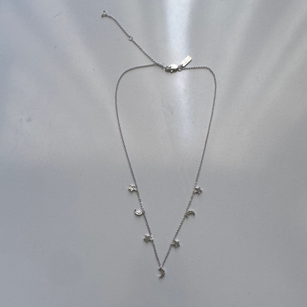 Melinda Maria Silver Starry Night Necklace With Diamondettes